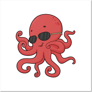 Octopus Sunglasses Posters and Art